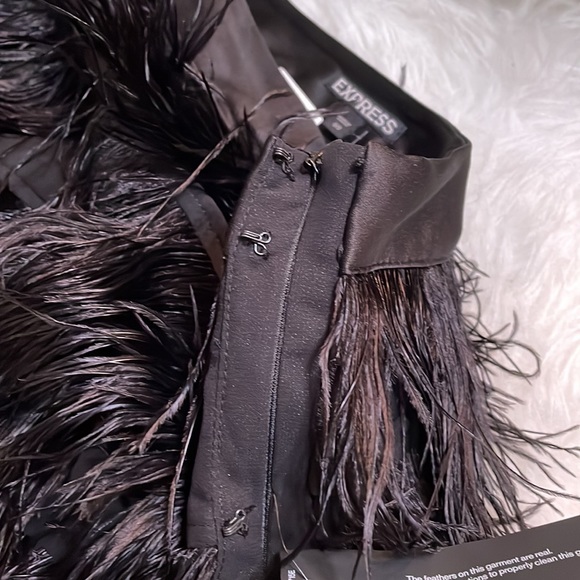 Express Ostrich Feathered Skirt - Picture 4 of 14